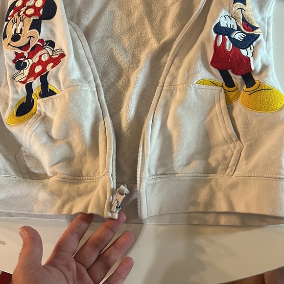 Kids Disneyland 2020 Mickey & Minnie Zip Up Hoodie Sweatshirt ~ Large - Picture 6 of 8